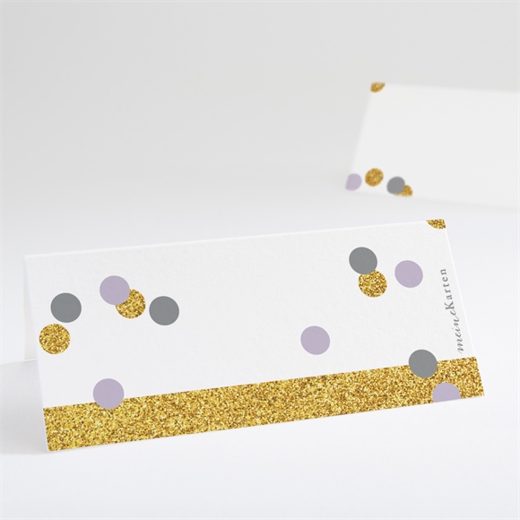 Tischkarte Hochzeit Konfettiregen ref.N440664