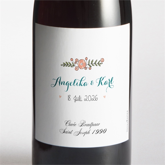 Flaschenetikett Hochzeit Bohemian ref.N3001428