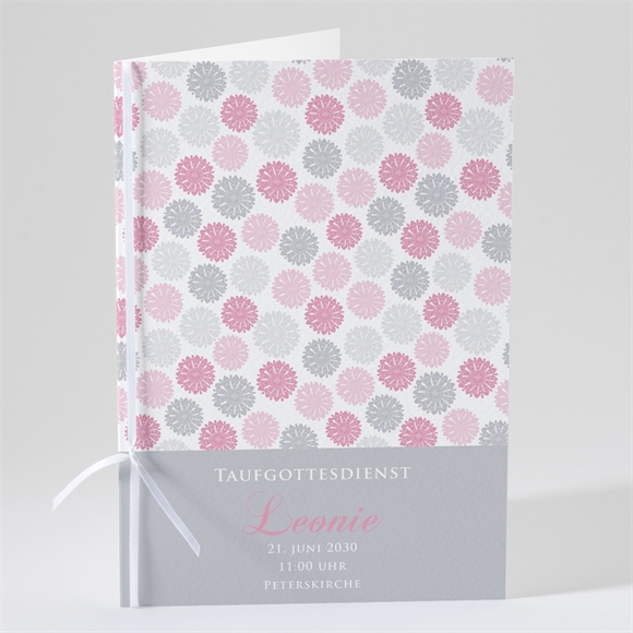 Kirchenheft Taufe Blumen Feuerwerk ref.N49149