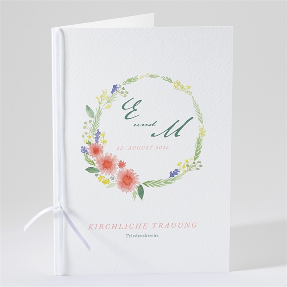 Kirchenheft Hochzeit Blume ref.N49152