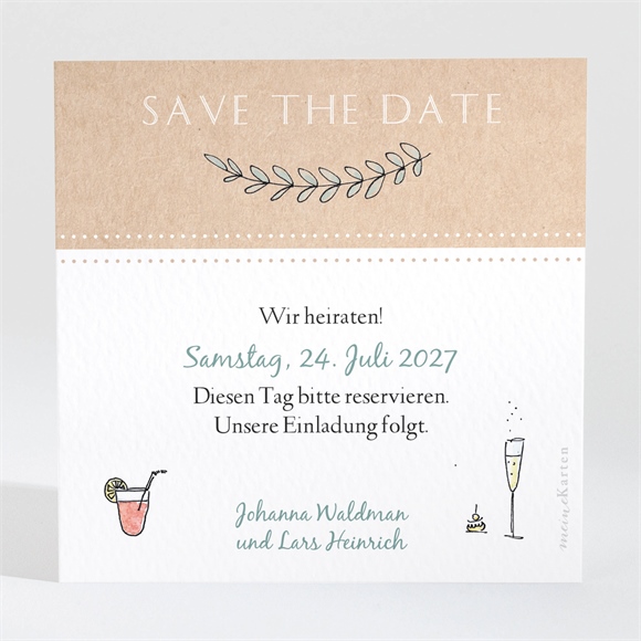 Save the Date Karte Perfekt geplant 2 ref.N3001440