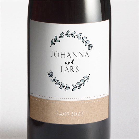 Flaschenetikett Hochzeit Perfekt geplant ref.N3001442