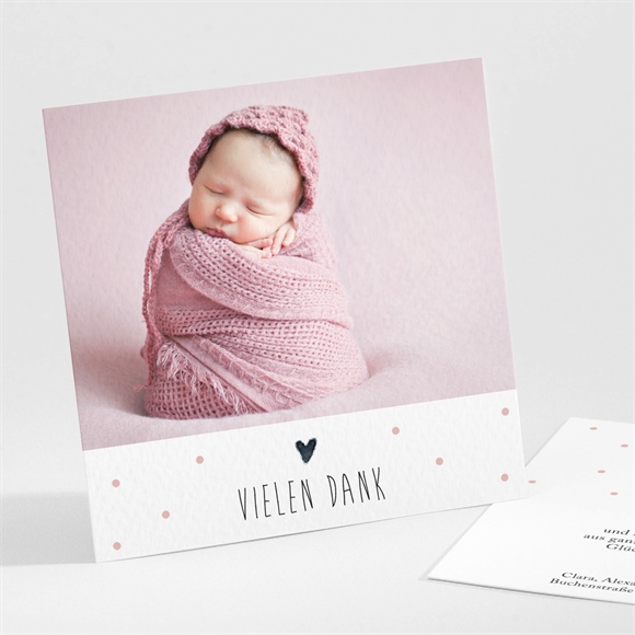 Dankeskarte Geburt Sanfter Blick ref.N30152