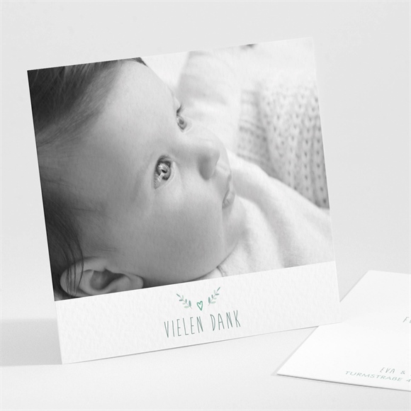 Dankeskarte Geburt Unser Schatz ref.N30154