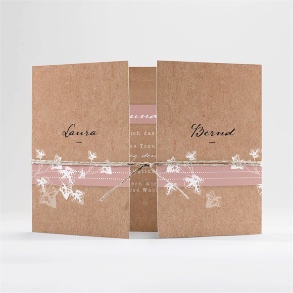 Hochzeitseinladung Mit Efeu gebunden ref.N70171