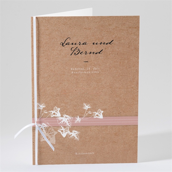 Kirchenheft Hochzeit Mit Efeu gebunden ref.N49159
