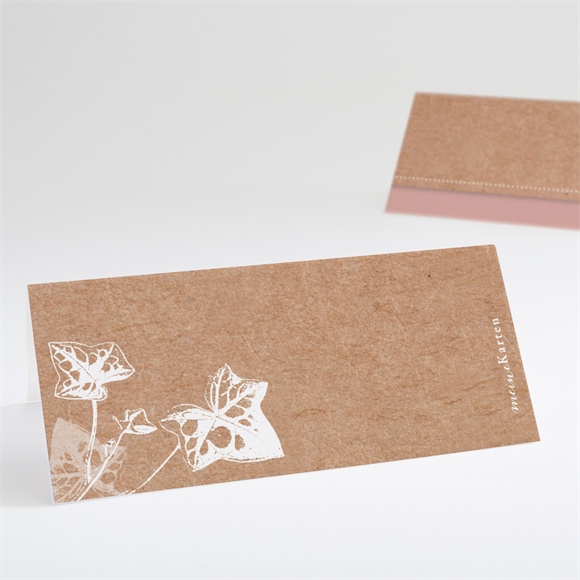 Tischkarte Hochzeit Mit Efeu gebunden ref.N440672