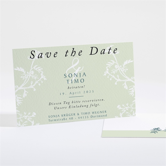 Save the Date Karte Greenery ref.N16121