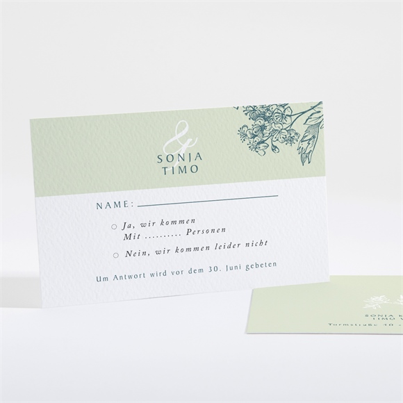 Antwortkarte Hochzeit Greenery ref.N16122