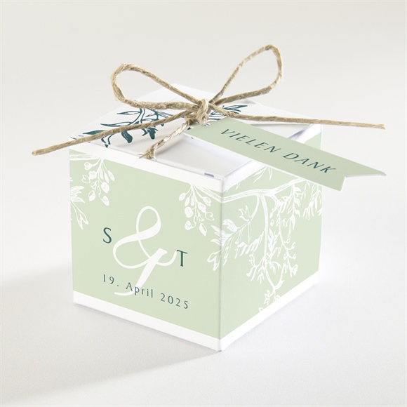 Geschenkbox Hochzeit Greenery ref.N340135