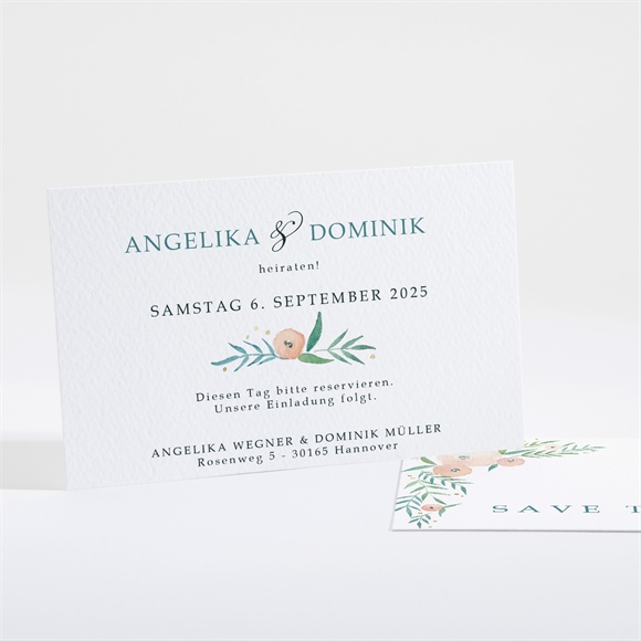 Save the Date Karte Wilde Rose ref.N16123