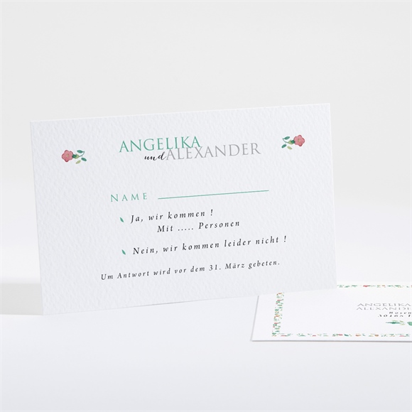 Antwortkarte Hochzeit Girlande ref.N16126