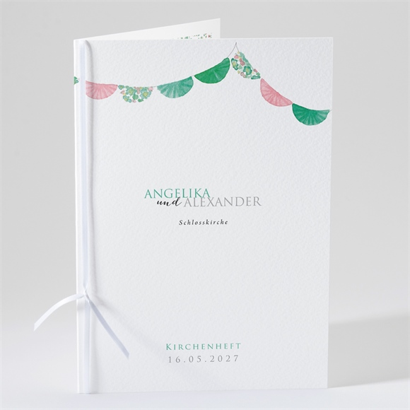 Kirchenheft Hochzeit Girlande ref.N49162