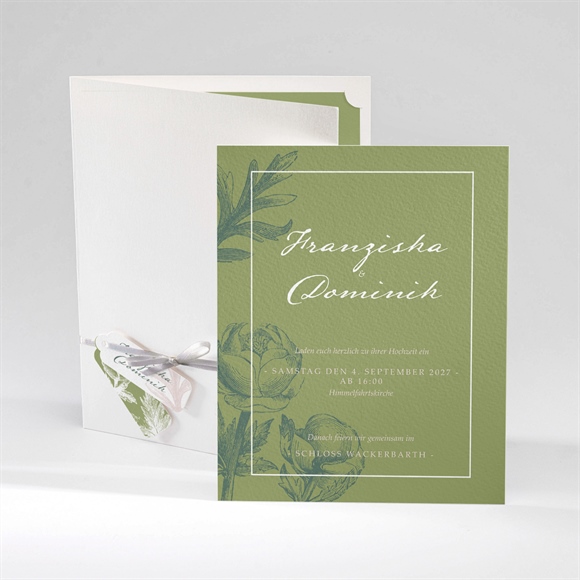 Klappkarte Hochzeitseinladung N92040