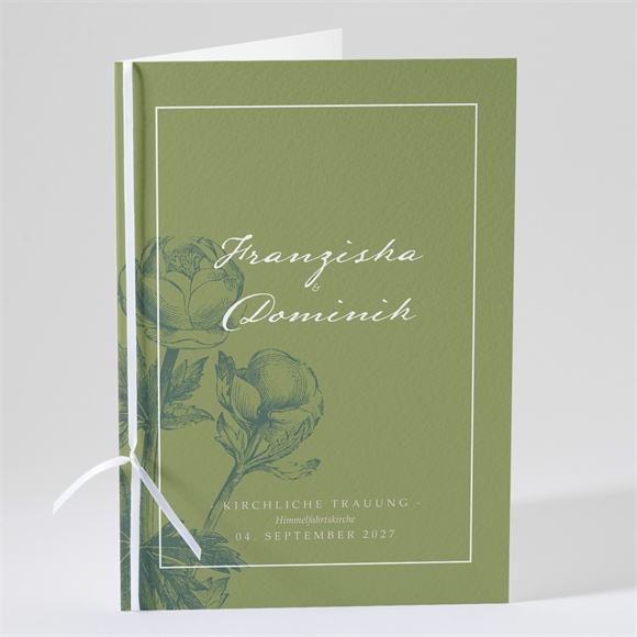 Kirchenheft Hochzeit Englischer Garten ref.N49163