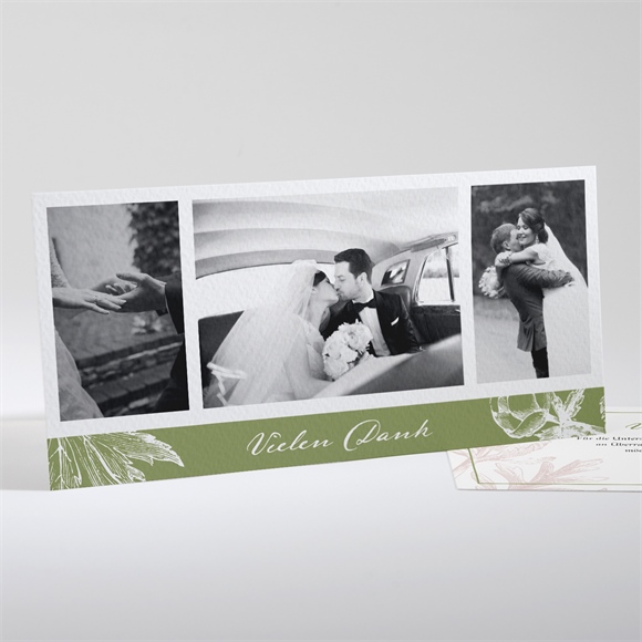 Dankeskarte Hochzeit Englischer Garten ref.N13176