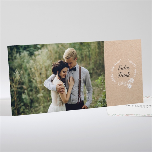 Dankeskarte Hochzeit Blumenwiese ref.N13177