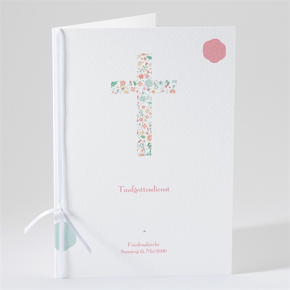 Kirchenheft Taufe Liberty Kreuz ref.N49165