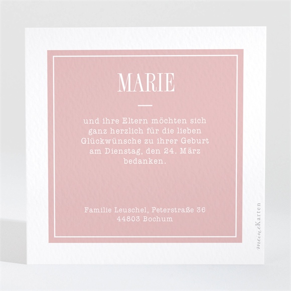 Dankeskarte Geburt Das kleine Wunder ref.N3001467