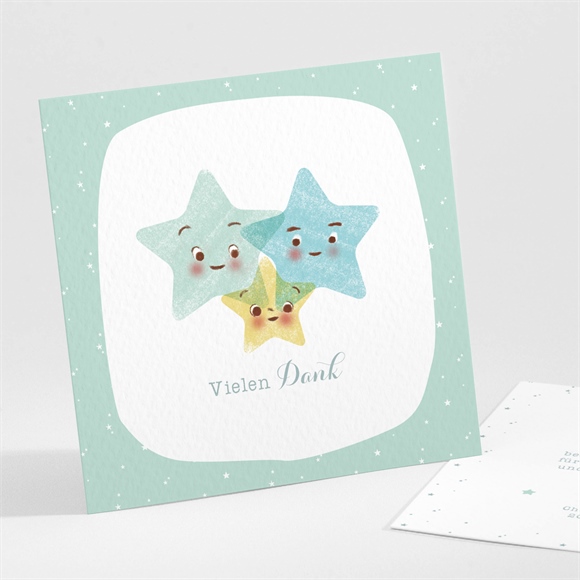Dankeskarte Geburt Sternenrausch ref.N30149