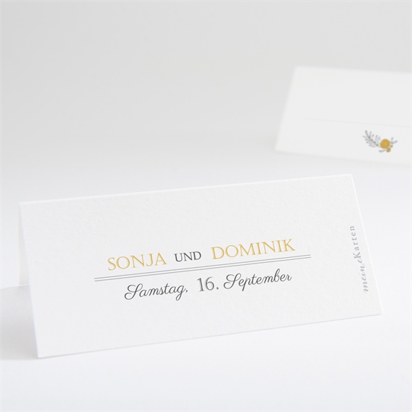 Tischkarte Hochzeit Der goldene Tag ref.N440680