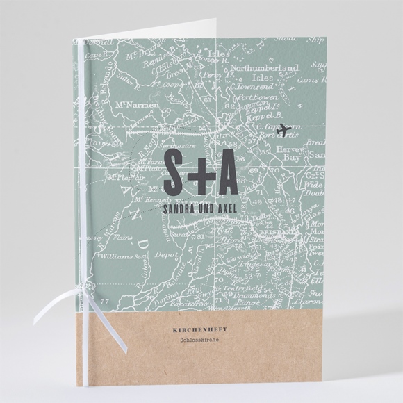 Kirchenheft Hochzeit Flugticket ref.N49169