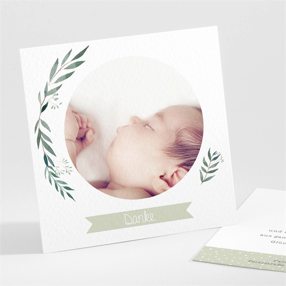Dankeskarte Geburt Ländlich ref.N30168