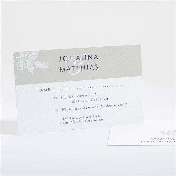 Antwortkarte Hochzeit Blühender Zweig ref.N16118