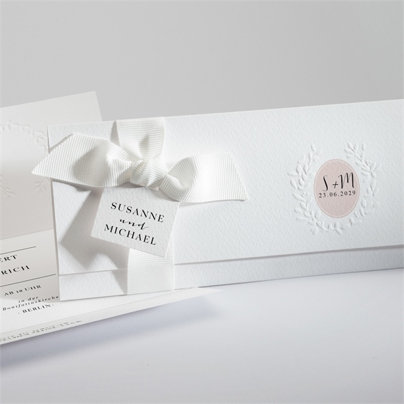 Hochzeitseinladung reine eleganz