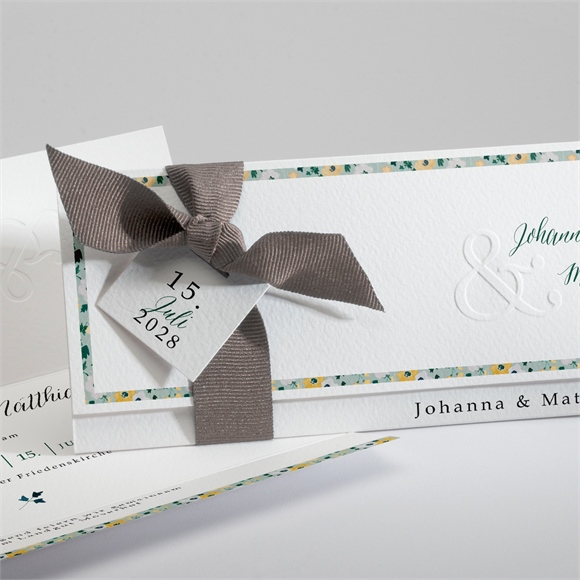 Hochzeitseinladung Floraler Rahmen ref.N94118