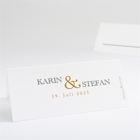 Tischkarte Hochzeit Eng verbunden ref.N440686