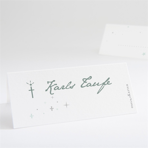 Tischkarte Taufe Grünes Licht ref.N440689