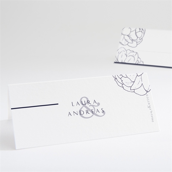 Tischkarte Hochzeit Pfingstrose ref.N440694