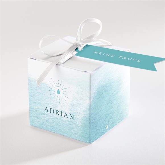 Geschenkbox Taufe Wassertropfen ref.N340161