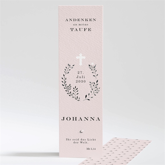 Andenken Taufe Ring der Natur Rosa ref.N20139