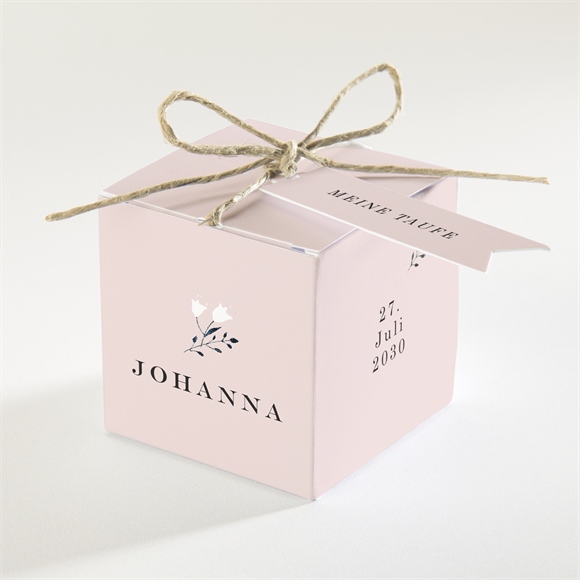 Geschenkbox Taufe Ring der Natur Rosa ref.N340164