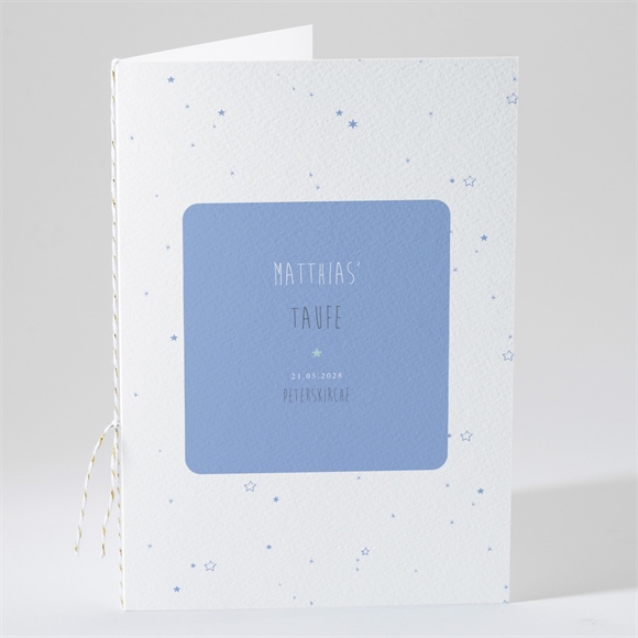 Kirchenheft Taufe Unser Star blau ref.N49194