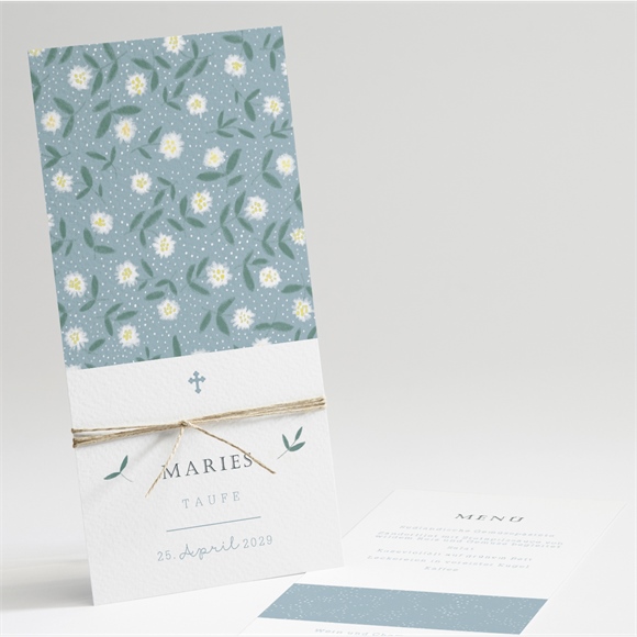 Menükarte Taufe Gänseblümchen ref.N22181