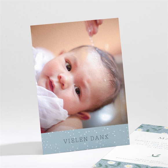 Dankeskarte Taufe Gänseblümchen ref.N211184