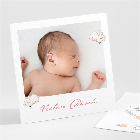 Dankeskarte Geburt Niedlich rund ref.N30190