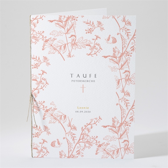 Kirchenheft Taufe Vintage Natur ref.N49197
