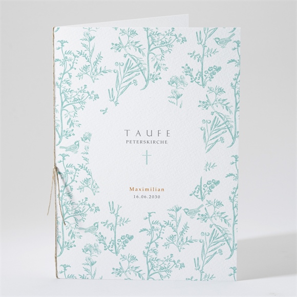 Kirchenheft Taufe Vintage Vogel ref.N49198