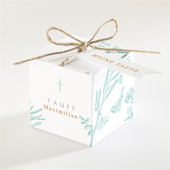 Geschenkbox Taufe Vintage Vogel ref.N340171