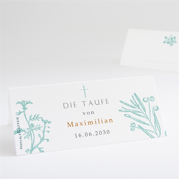 Tischkarte Taufe Vintage Vogel ref.N440708