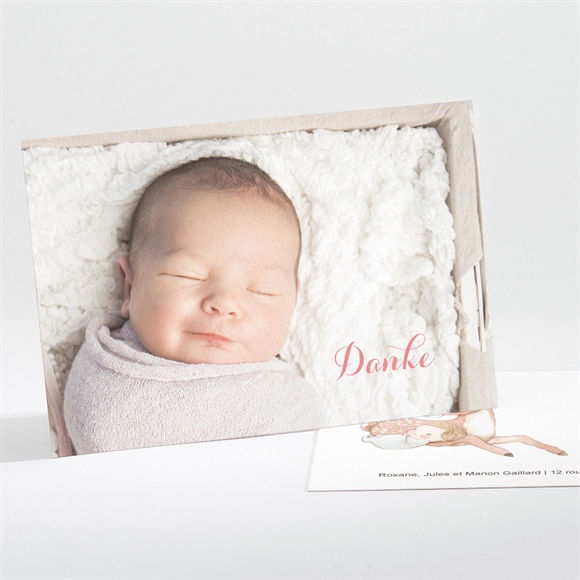 Dankeskarte Geburt Rehkitz ref.N111240