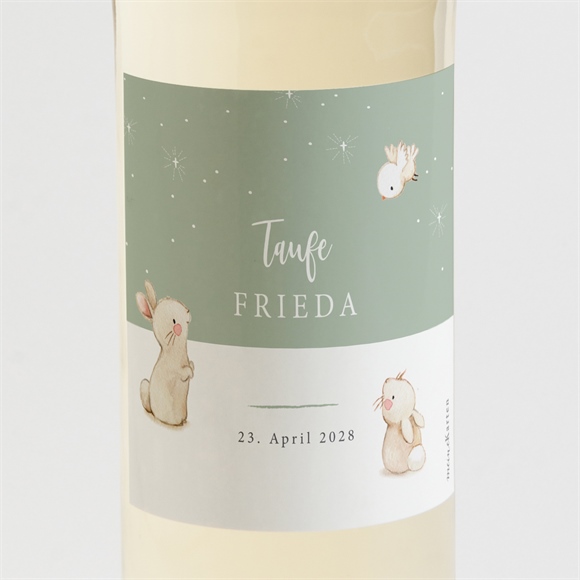 Flaschenetikett Taufe Segen ref.N3001527