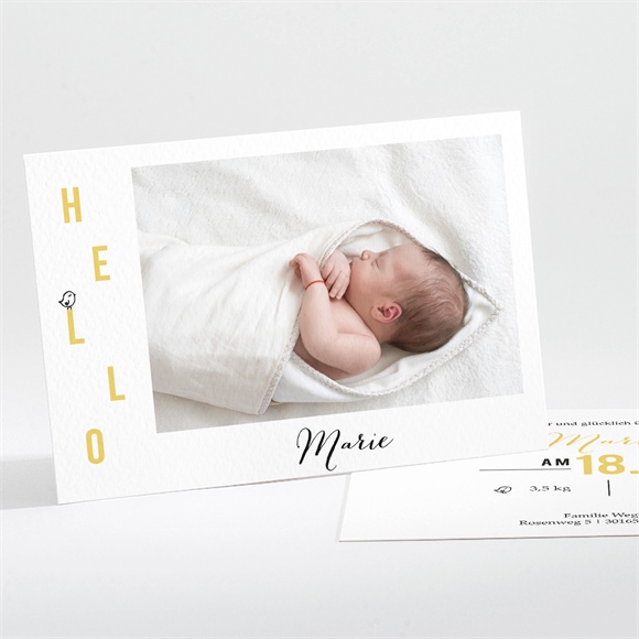 Geburtskarte Hello little Bird ref.N111243