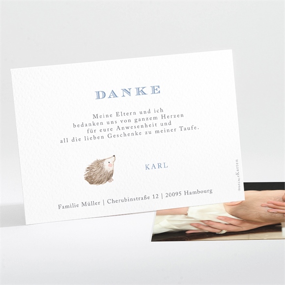 Dankeskarte Taufe Zarte Illustration ref.N111245