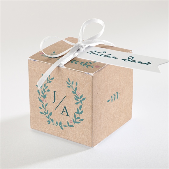 Geschenkbox Hochzeit Wintergrün ref.N340176