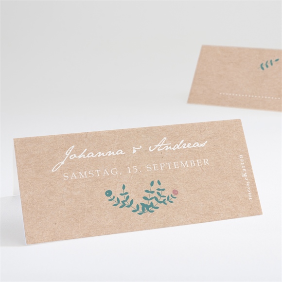 Tischkarte Hochzeit Wintergrün ref.N440713